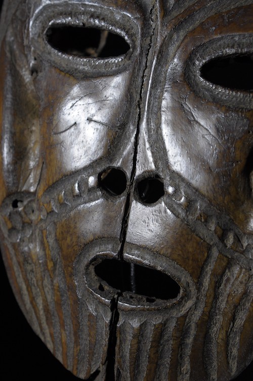 Masque Lukungu en os - Lega - RDC Zaire - Bwami