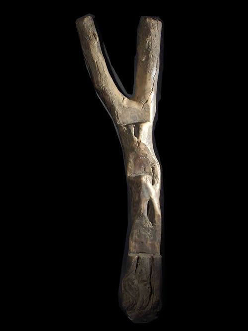 Echelle de grenier a cereales - Dogon / Lobi - Mali - Afrique