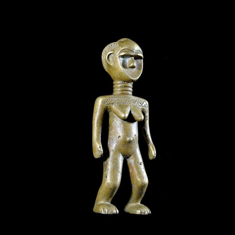 Statue de forgeronne en Bronze - Dan / Toura - Côte d'Ivoire / Liberia