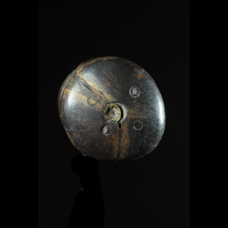 Labret en bois et metal - Dinka / Pokot - Soudan / Ethiopie