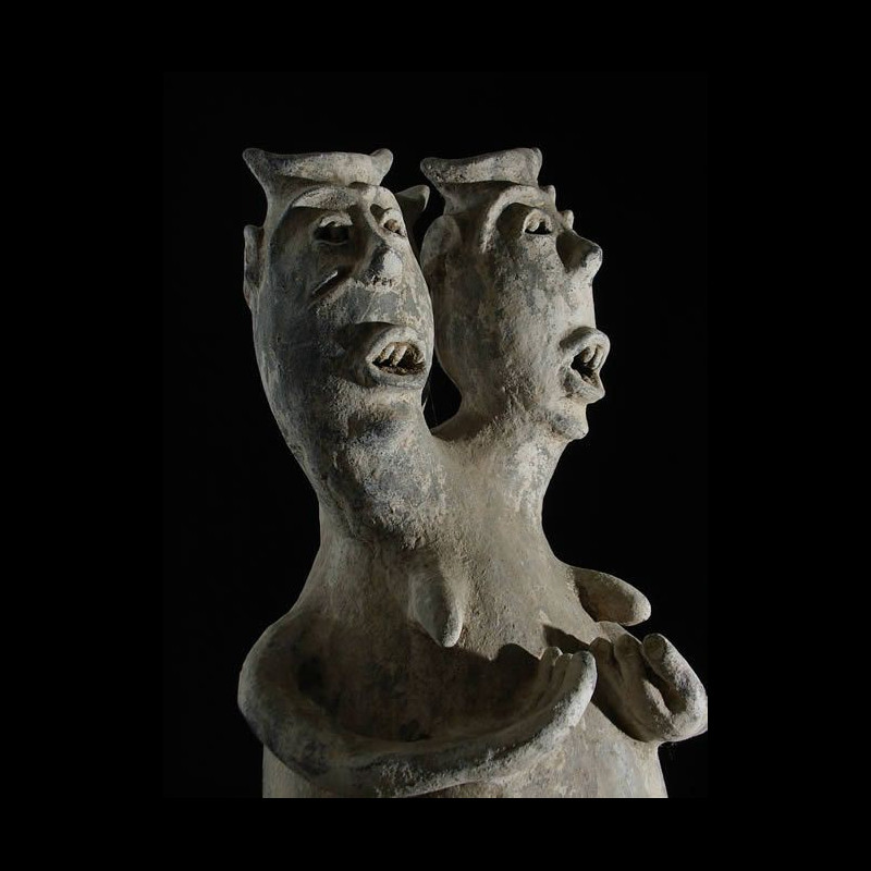 Fetiche vaudou Legba en terre cuite - Fon - Benin