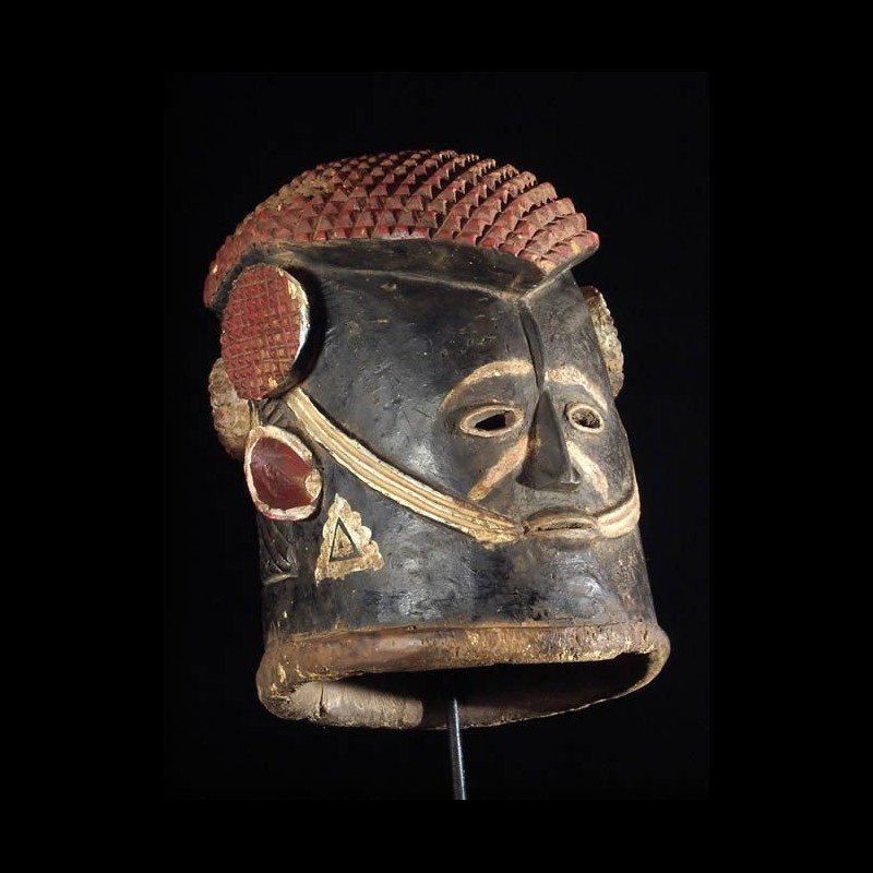 Masque casque royal Agba - Igala - Nigeria - Masques africains