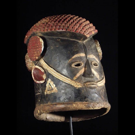 Masque casque royal Agba - Igala - Nigeria - Masques africains