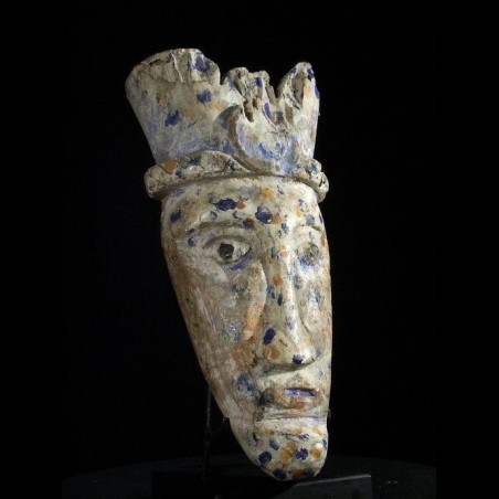 Parement de case polychrome - ijo - Nigeria - Masque africain