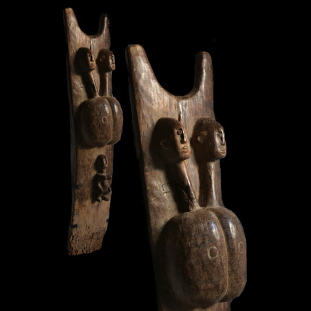 Grand poteau pilier de case Toguna - Dogon - Mali - Pilier Toguna