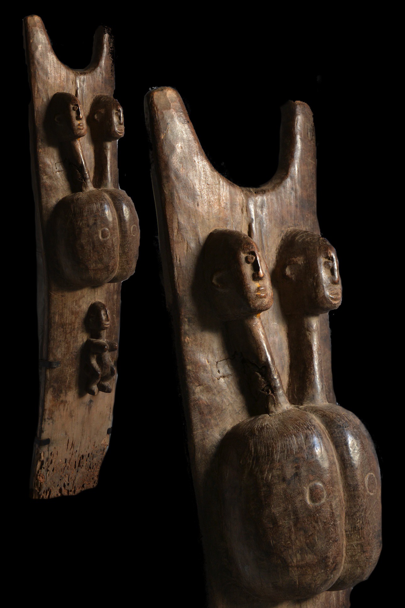 Grand poteau pilier de case Toguna - Dogon - Mali - Pilier Toguna