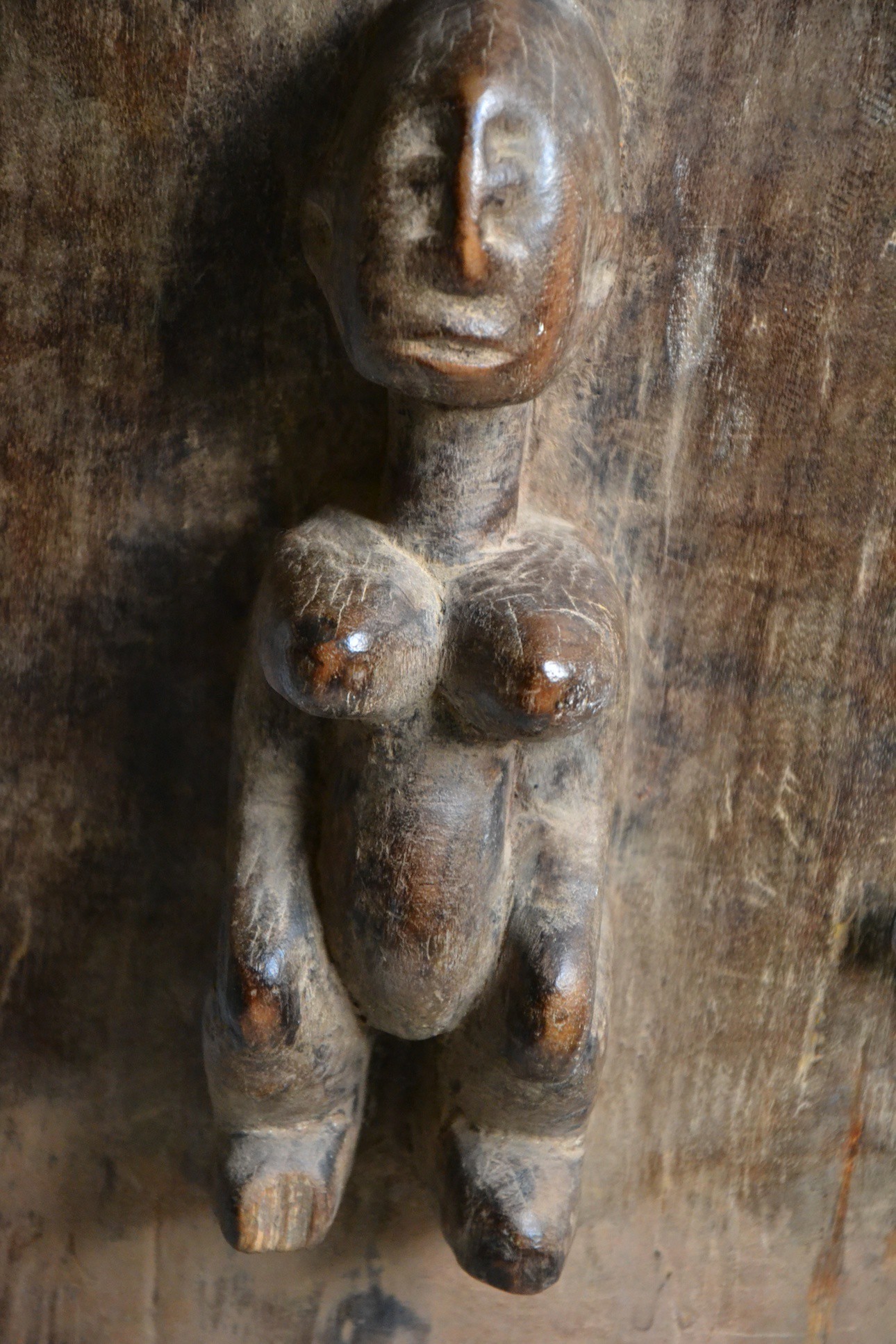 Grand poteau pilier de case Toguna - Dogon - Mali - Pilier Toguna
