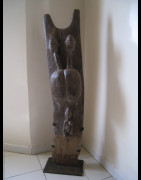 Grand poteau pilier de case Toguna - Dogon - Mali - Pilier Toguna
