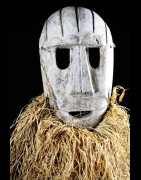 Masque fibres et bois - Konda / Ekonda - RDC Zaire