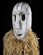 Masque fibres et bois - Konda / Ekonda - RDC Zaire