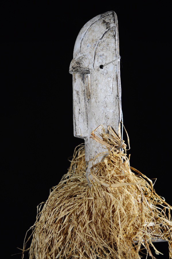 Masque fibres et bois - Konda / Ekonda - RDC Zaire