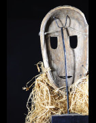 Masque fibres et bois - Konda / Ekonda - RDC Zaire