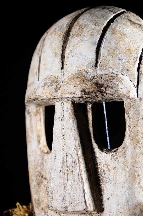 Masque fibres et bois - Konda / Ekonda - RDC Zaire