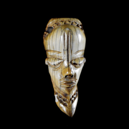 Amulette Ikhoko - Pende - RDC Zaire ivoires et corne africaines