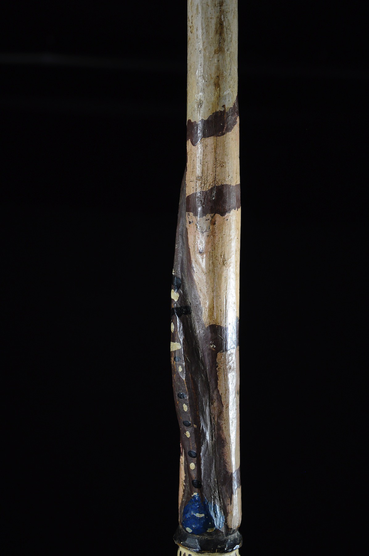 Canne de dignitaire polychrome - Baoule - Côte d'Ivoire - Objets de regalia
