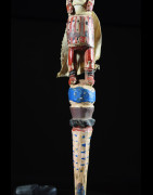 Canne de dignitaire polychrome - Baoule - Côte d'Ivoire - Objets de regalia
