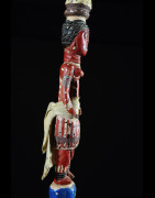 Canne de dignitaire polychrome - Baoule - Côte d'Ivoire - Objets de regalia