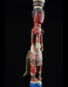 Canne de dignitaire polychrome - Baoule - Côte d'Ivoire - Objets de regalia