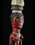Canne de dignitaire polychrome - Baoule - Côte d'Ivoire - Objets de regalia