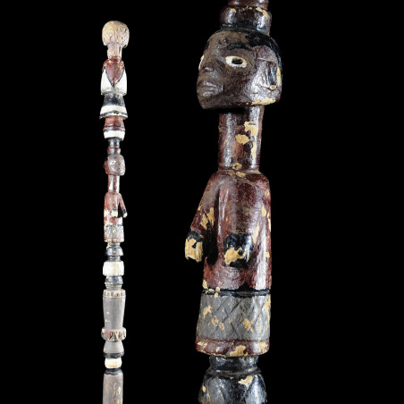 Canne polychrome de fiancailles - Mossi - Burkina Faso - Objets de regalia