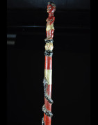 Canne de dignitaire polychrome - Baoule - Côte d'Ivoire - Objets de regalia