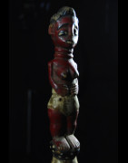 Canne de dignitaire polychrome - Baoule - Côte d'Ivoire - Objets de regalia