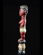Canne de dignitaire polychrome - Baoule - Côte d'Ivoire - Objets de regalia