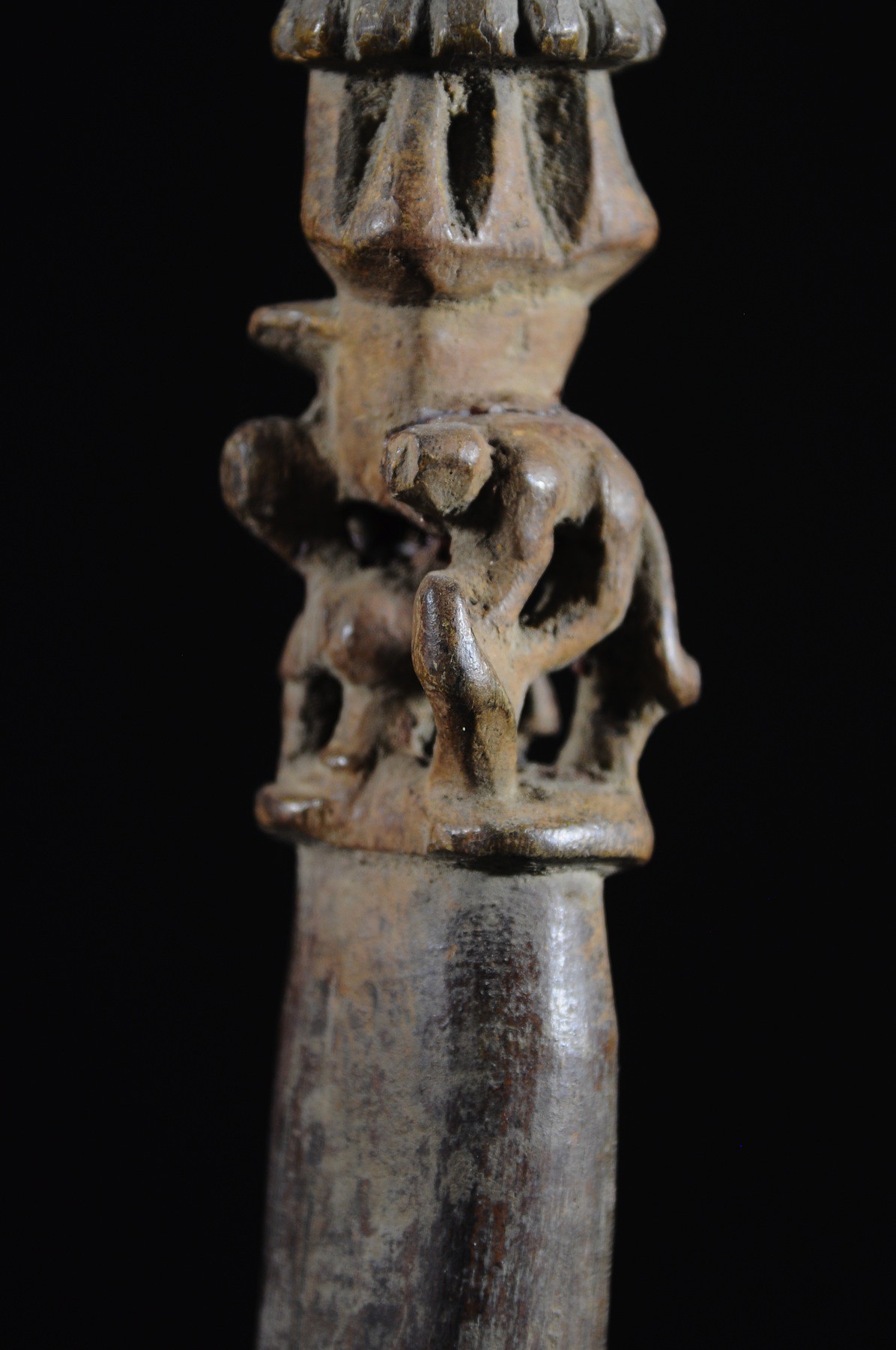 Canne ouvragee de notable - Ashanti - Ghana - Objets de regalia