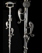 Canne epee de dignitaire en fonte aluminium - Fon - Benin - Objets de regalia