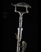 Canne epee de dignitaire en fonte aluminium - Fon - Benin - Objets de regalia
