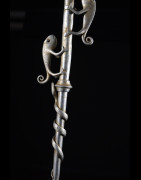 Canne epee de dignitaire en fonte aluminium - Fon - Benin - Objets de regalia