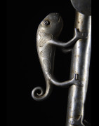 Canne epee de dignitaire en fonte aluminium - Fon - Benin - Objets de regalia