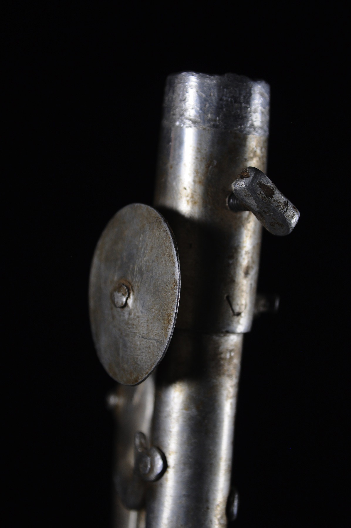 Canne epee de dignitaire en fonte aluminium - Fon - Benin - Objets de regalia