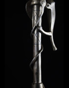 Canne epee de dignitaire en fonte aluminium - Fon - Benin - Objets de regalia