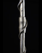 Canne epee de dignitaire en fonte aluminium - Fon - Benin - Objets de regalia