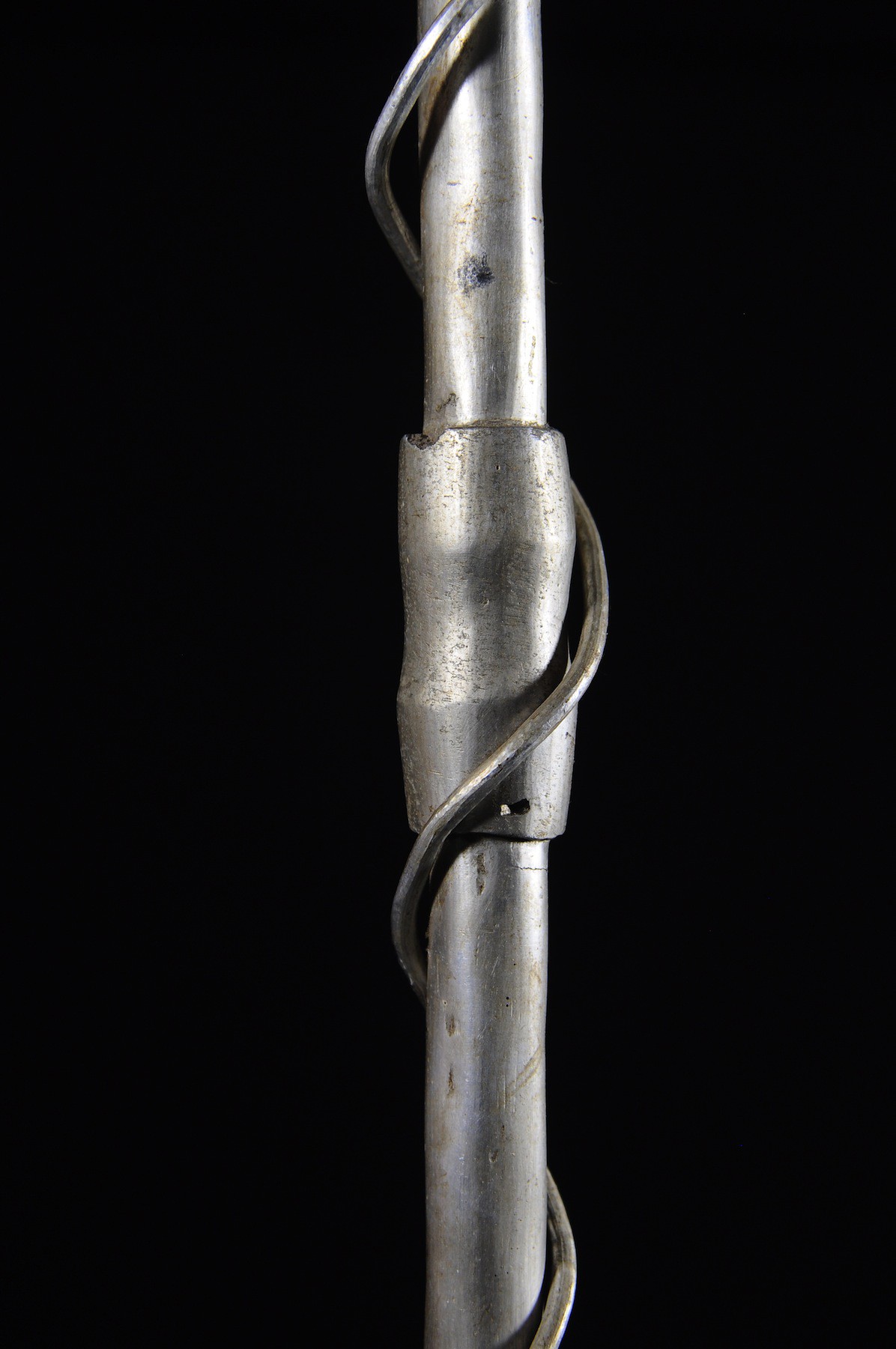 Canne epee de dignitaire en fonte aluminium - Fon - Benin - Objets de regalia