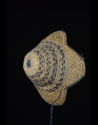 Coiffe Kuba ancienne Laket en raphia - Kuba - RDC Zaire