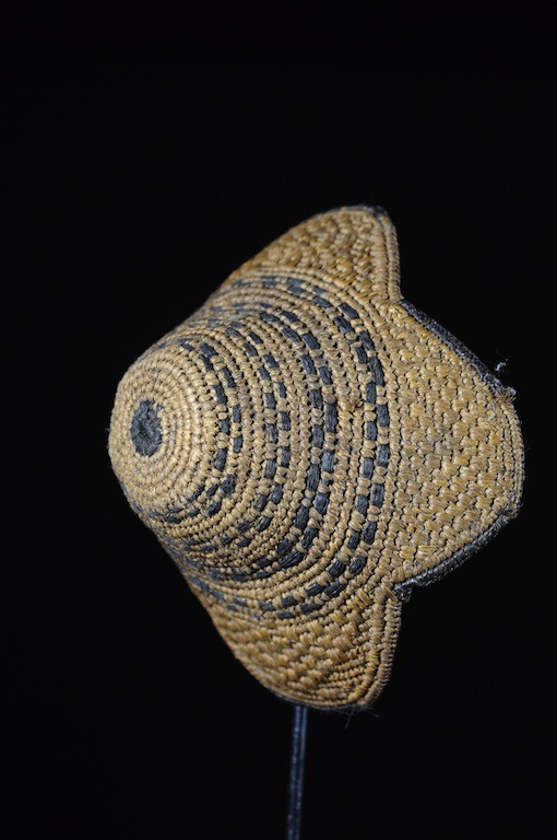Coiffe Kuba ancienne Laket en raphia - Kuba - RDC Zaire