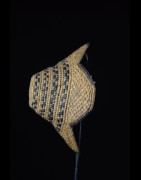 Coiffe Kuba ancienne Laket en raphia - Kuba - RDC Zaire