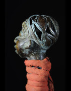 Gong en fer noir et bronze - Tikar - Cameroun