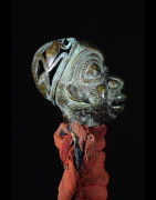 Gong en fer noir et bronze - Tikar - Cameroun