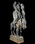 Oba et son cheval - Nigeria - BIni Edo - Bronze cire perdue