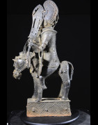 Oba et son cheval - Nigeria - BIni Edo - Bronze cire perdue