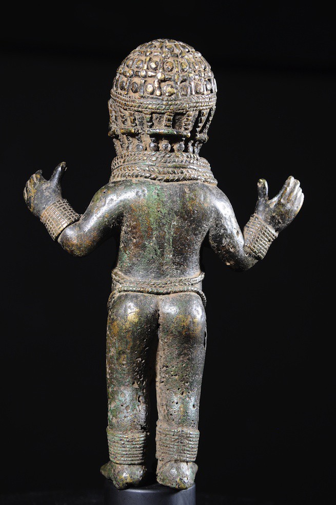 Femme en pied - Bronze  - Bini / Edo - Nigeria