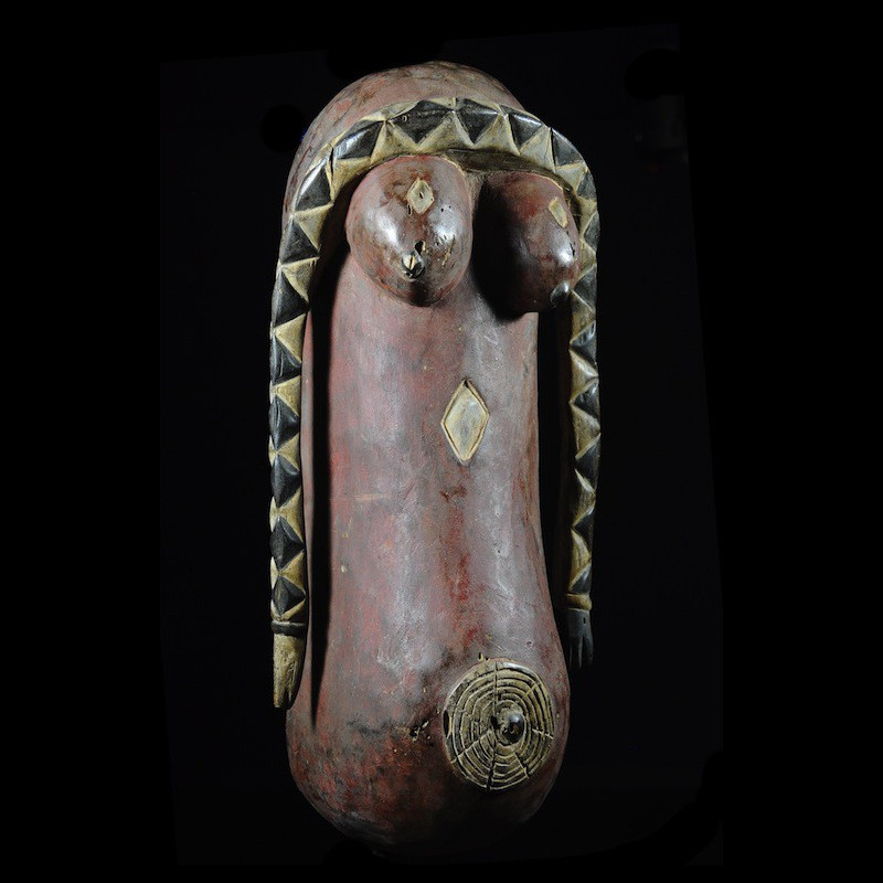Masque ventre polychrome - Limba - Sierra Leone / Guinee