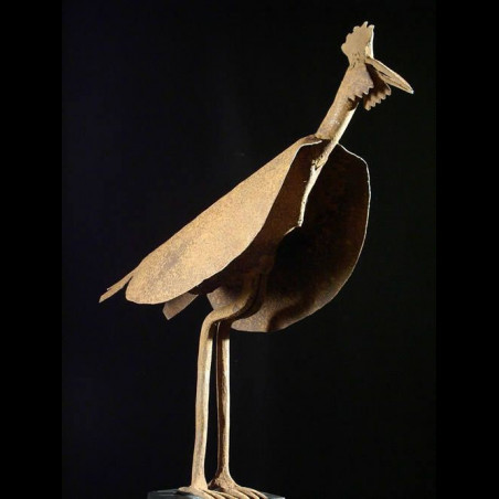 Poule - Fer noir - Ghana - Art contemporain africain