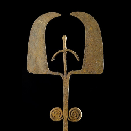 Monnaie primitive en fer noir - Chamba - Nigeria