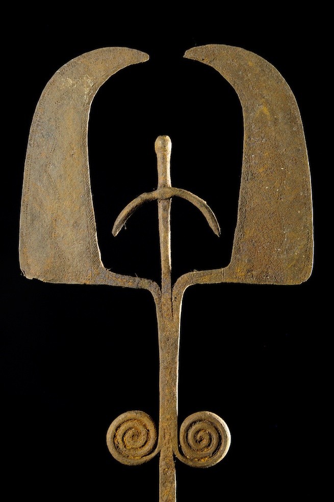 Monnaie primitive en fer noir - Chamba - Nigeria
