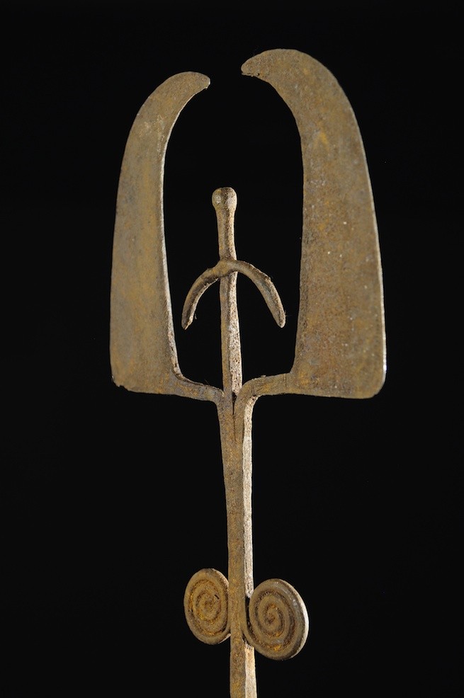 Monnaie primitive en fer noir - Chamba - Nigeria