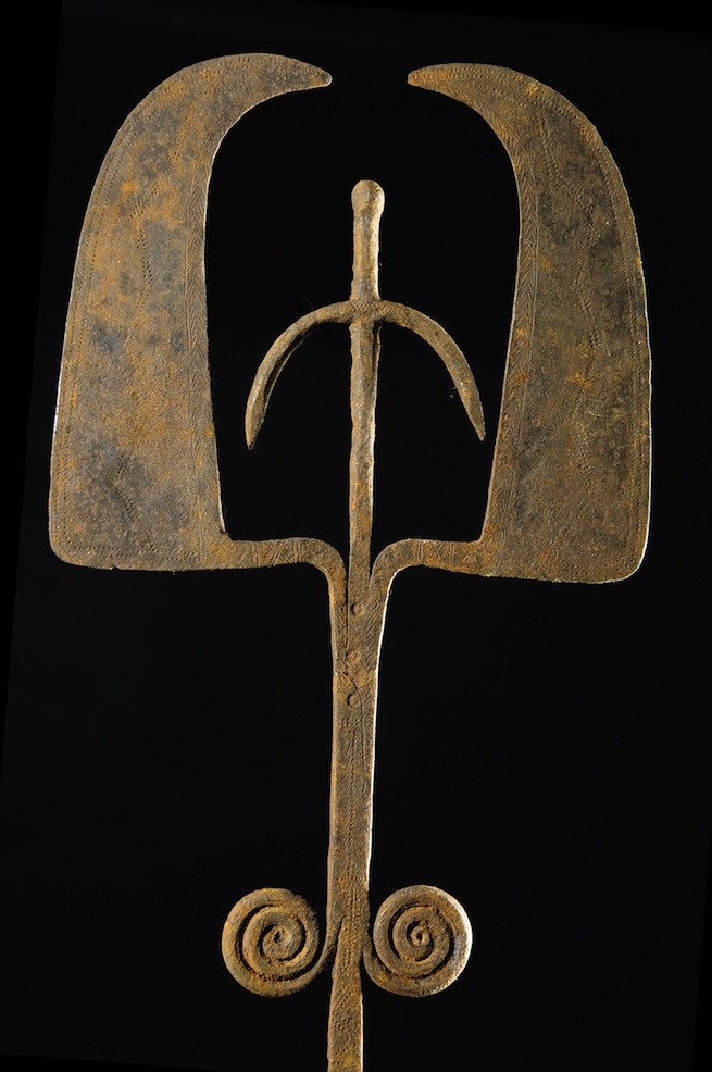 Monnaie primitive en fer noir - Chamba - Nigeria